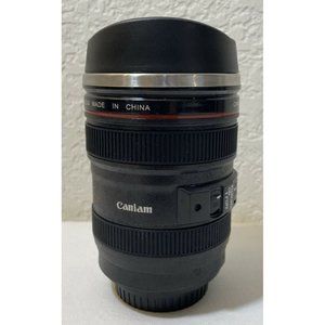 Caniam Coffee Mug Camera Zoom Lens Tea Cup Milk Travel Thermos Screw Top